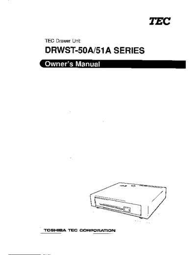 TEC DRWST 50A_51A TEC Cash Drawer Owner Manual