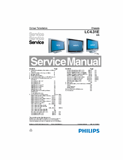 Philips Chassis Philips LC4.31E AA Chassis Service Manual