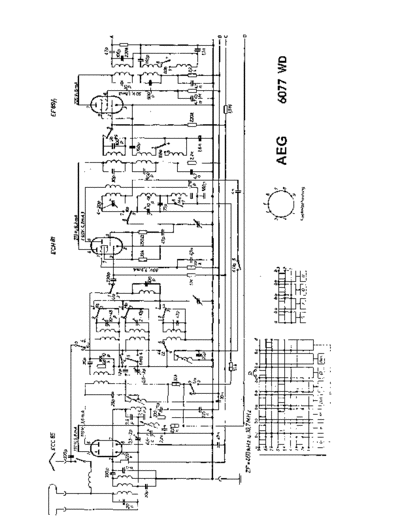 AEG 6077WD Radio schematic