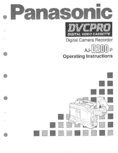 Panasonic AJ-D200 Manual de Operacion