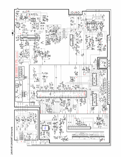 RCA 24v414 Basic schematic. no parts list. Thomson feels this is a factory service only set