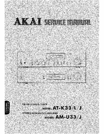 Akai AMU33 + ATK33 amplifier + tuner