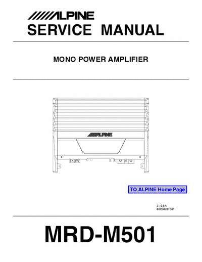 Alpine MRDM501 car amplifier