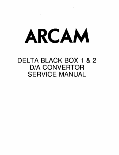 Arcam BlackBox1 & 2 digital audio converter