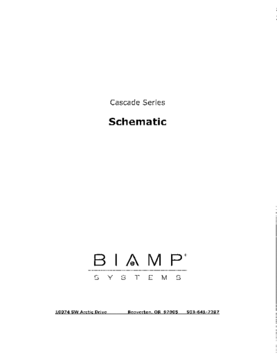 Biamp Cascade12, 16 & 20 series mixer