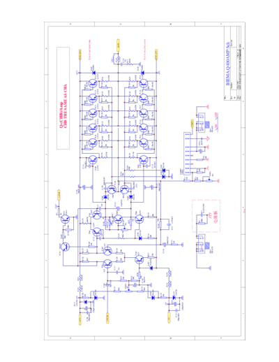 Biema Q400 Schematic for the power amplifier Biema Q400.