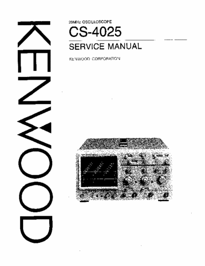 Kenwood CS-4025 Kenwood CS-4025 service manual