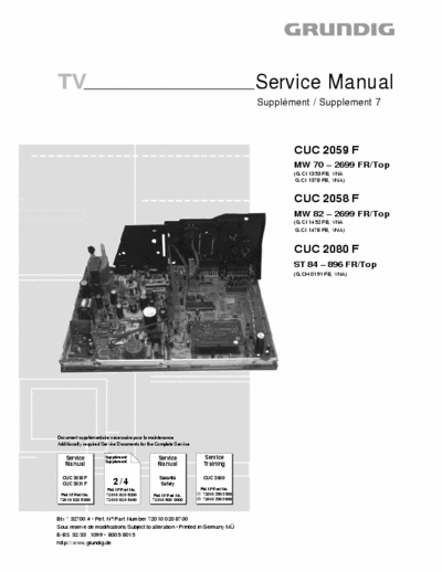 grundig  Original servide manual in PDF