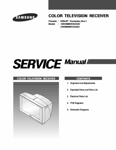 SAMSUNG CW29M066V_T Service Manual