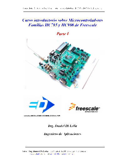 freescale HC705 CURSO INTRODUCTORIO AL USO DE MICROCONTROLADORES HC705 Y HC908