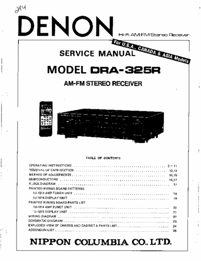 Denon DRA325R receiver