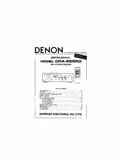Denon DRA585RD receiver