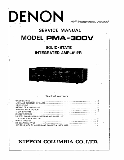Denon PMA300V integrated amplifier