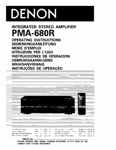 Denon PMA680 integrated amplifier