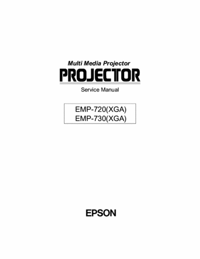 Epson EMP-720, EMP-730 Service Manual, Part-List Exploded Diagram