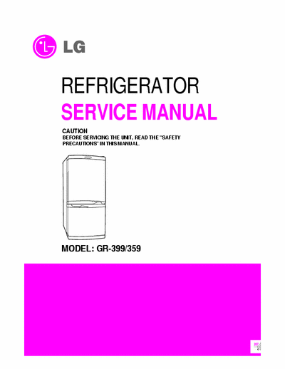 LG GR359 LG GR399 - GR359 Full Service Manual