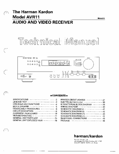 Harman/Kardon AVR11 receiver