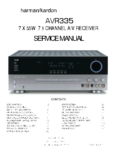 Harman/Kardon AVR335 receiver