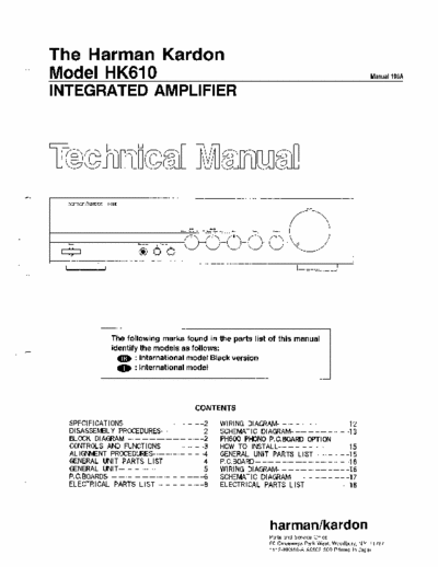 Harman/Kardon HK610 integrated amplifier