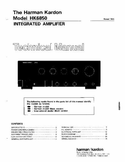 Harman/Kardon HK6850 integrated amplifier