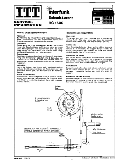 ITT RC 1500 service manual