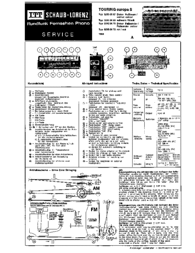 ITT Schaub-Lorenz Touring Europa S service manual