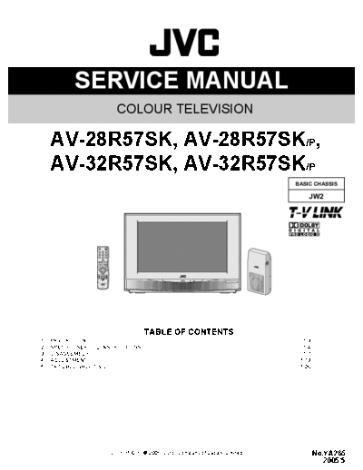 JVC AV-28_32R57SK Service Manual
