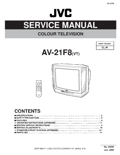 JVC AV-21F8 serv. manual