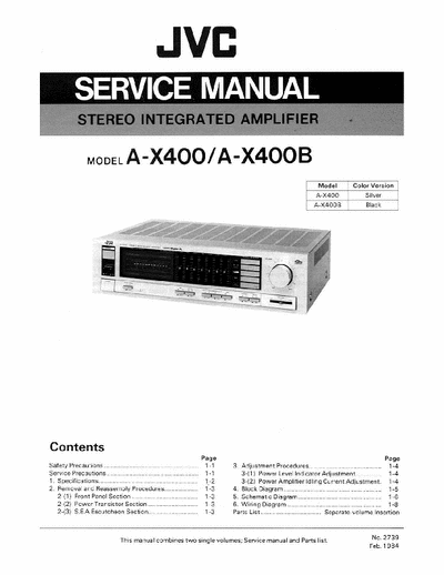 JVC AX400 integrated amplifier