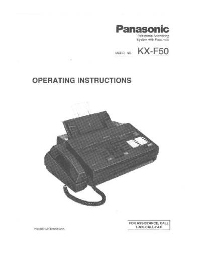 Panasonic KX-F50 KX-F50 fax machine