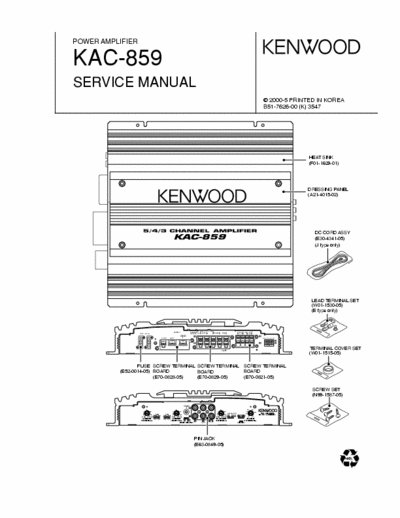 Kenwood KAC859 car amplifier