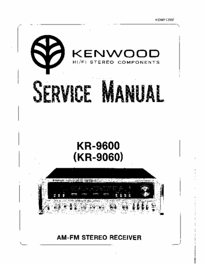 Kenwood KR9060, KR9600 receiver
