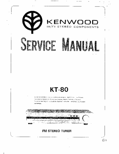 Kenwood KT80 tuner