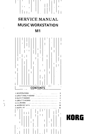 Korg M1 Korg M1 Service Manual