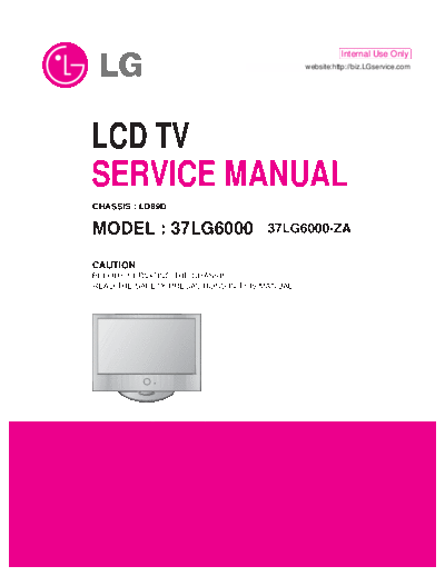 LG 37LG6000 Service Manual