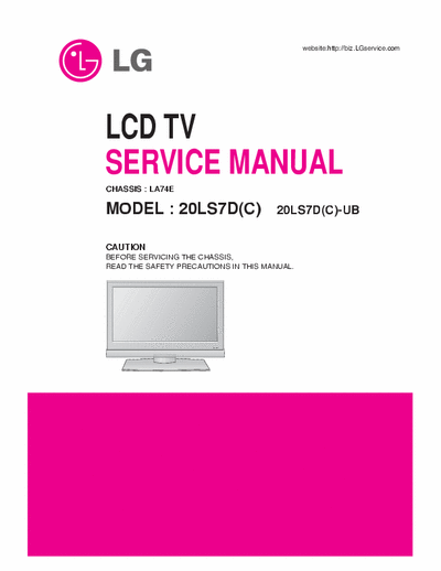 LG 20LS7D(C) Service Manual