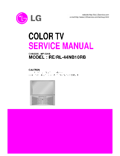 LG RE44NB10RB Service Manual
