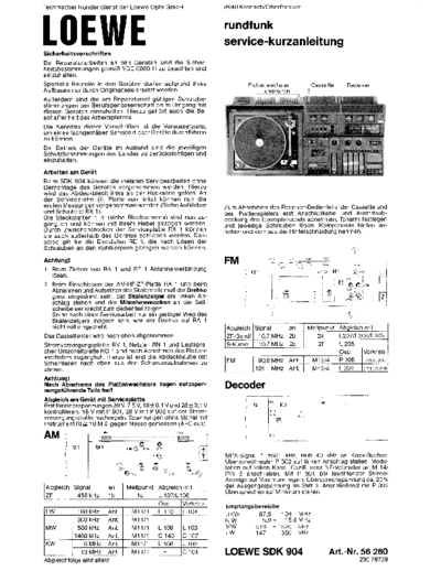 Loewe SDK 904 service manual