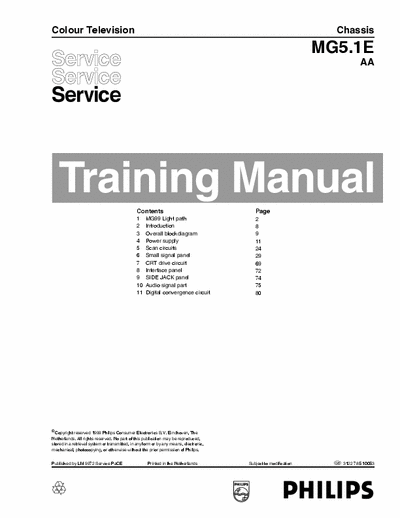 philips  service manual