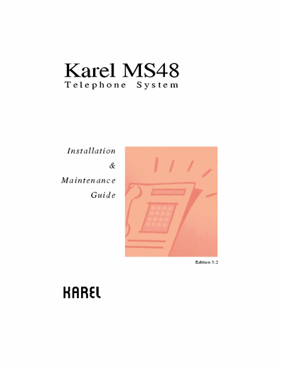 KAREL MS48s MS48s instalation manual