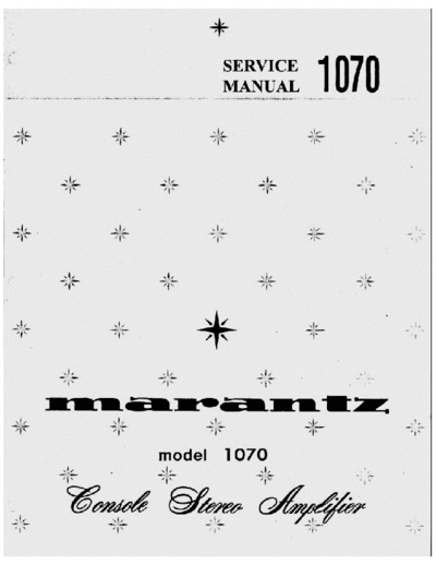Marantz 1070 integrated amplifier