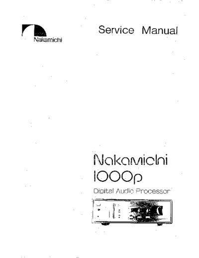 Nakamichi 1000P sound processor