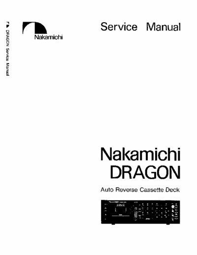 Nakamichi Dragon cassette deck