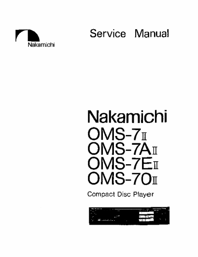 Nakamichi OMS7II cd