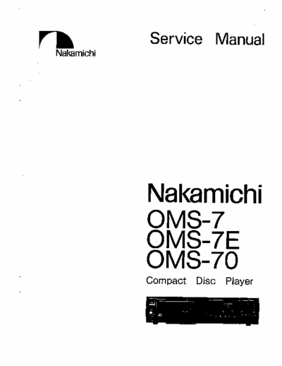 Nakamichi OMS7 cd