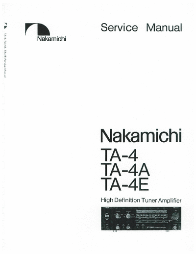 Nakamichi TA4 receiver