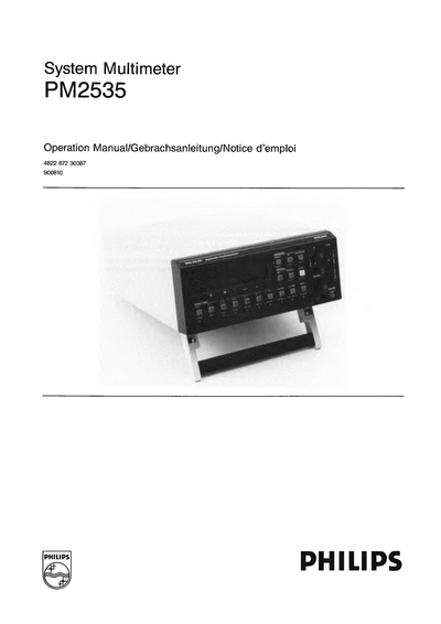 Philips PM2534 PM2535 User manual for Philips Fluke PM2534 and 2535,it need the djvu viewer