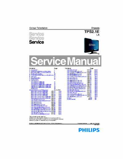 PHILIPS  PHILIPS chassis TPS2.1E LA