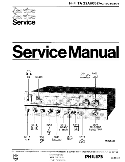 Philips 22AH682 service manual