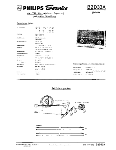Philips B2D33A service manual